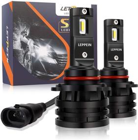 img 4 attached to 🔦 Leppein S Series 6000LM LED Fog Light Bulbs - 9145/9140/H10/9045/9040, 6500K Cool White Halogen Replacement (1 Pair)