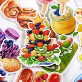 img 2 attached to 🎨 Everjoy Watercolor Trendy Dessert Planner Stickers: DIY Decals for Creative Scrapbooking, Journaling, and Crafts