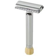 merkur progress adjustable safety razor with extended handle logo