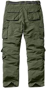 img 3 attached to Ultimate Outdoor Adventure: linlon Men's 🏞️ Quick Drying Hiking Cargo Pants with 8 Pockets