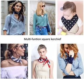 img 1 attached to 🧣 LITOON Women's Multi Function Neckerchief Handkerchief - Versatile Fashion Accessories