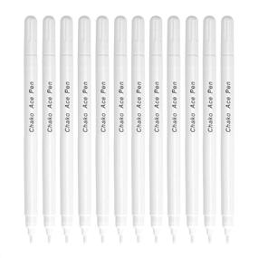 img 4 attached to 🖌️ Water Soluble Tailor's Gel Pen: Erasable Ink Fabric Marker for Sewing, Crafts, and Cloth Stitching (White)