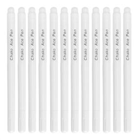 img 3 attached to 🖌️ Water Soluble Tailor's Gel Pen: Erasable Ink Fabric Marker for Sewing, Crafts, and Cloth Stitching (White)