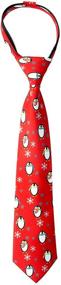 img 4 attached to 👔 Stylish Spring Notion Printed Microfiber Christmas Boys' Necktie Collection