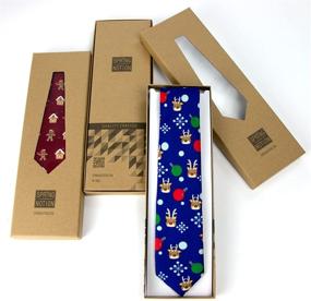 img 3 attached to 👔 Stylish Spring Notion Printed Microfiber Christmas Boys' Necktie Collection