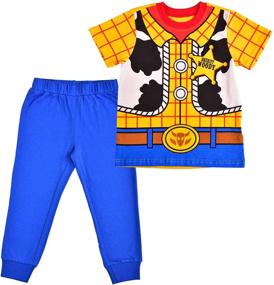 img 4 attached to 🌈 Disney Toy Story 2-Piece Shirt and Jogger Pant Set for Boys
