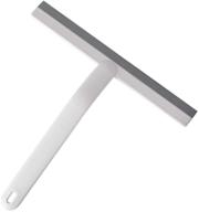 🚿 jieou shower squeegee: ultimate cleaning solution for shower doors, bathrooms, kitchens & windows (white) logo