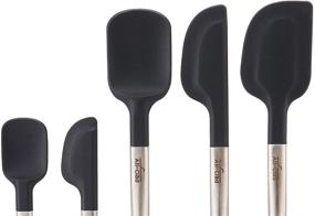 img 3 attached to All Clad Silicone Tools 5-Piece Ultimate Set: Perfect for Cooking, Baking, and Serving in Stainless Steel and Black