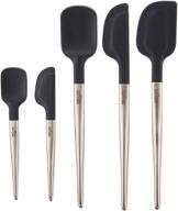 all clad silicone tools 5-piece ultimate set: perfect for cooking, baking, and serving in stainless steel and black logo