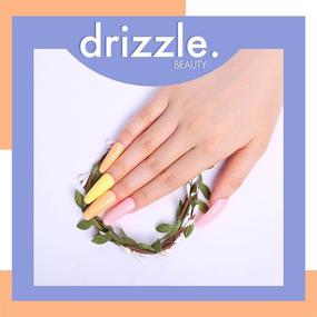 img 1 attached to 💅 Drizzle Nail Dip Powder Kit - 6 Colors Starter Set with Base Activator & Top Coat - Acrylic Nail Dip Powder Set - Pink, Yellow, Purple, Blue Series for Nail Art - No Lamp Required