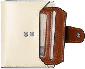 img 4 attached to BROMEN Wallets Leather Blocking Zipper Women's Handbags & Wallets and Wallets