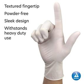 img 1 attached to 🧤 Safe-Touch Disposable Latex Exam Gloves - Powder-Free, XL Size (Box of 100) by Dynarex