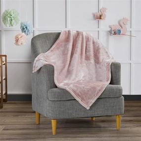 img 3 attached to 🐰 Mon Lapin Baby Blanket Ultra Plush Series 500 Velvet Berber - Rose Pink Receiving Blanket for Baby Boy or Girl - Bassinet & Crib - One Size 30x40 Inches