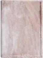 🐰 mon lapin baby blanket ultra plush series 500 velvet berber - rose pink receiving blanket for baby boy or girl - bassinet & crib - one size 30x40 inches logo