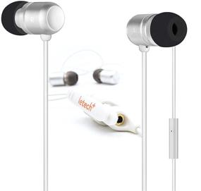 img 4 attached to 🎧 Проводные наушники Ishare In-Ear с микрофоном и пультом ДУ, аудио-разветвитель, стереозвук для устройств iPhone и Android (стильный дизайн, белый серебристый).