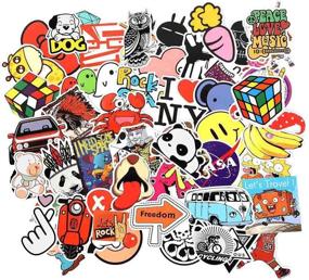 img 4 attached to 🎉 Cool Random Stickers Pack - 205 PCS FNGEEN Laptop Stickers Bomb Vinyl Stickers for Luggage, Computer, Skateboard, Car, Motorcycle - Variety Decal Set for Teens and Adults