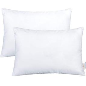img 4 attached to 🐻 NTBAY 2 Pack Cotton Toddler Pillows – Soft & Comfy Allergy-Free Baby Small Pillows for Sleep, Perfect for Daycare, Cribs, Toddler Beds & Car Rides