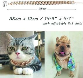 img 1 attached to 🐶 Fashionable Big Faux Gold Puppy Chain for Stylish Dogs - TUOKAY Direct Pet Jewelry Collection