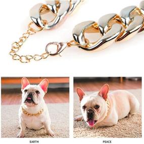 img 3 attached to 🐶 Fashionable Big Faux Gold Puppy Chain for Stylish Dogs - TUOKAY Direct Pet Jewelry Collection