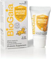 👶 biogaia protectis immune active baby probiotic drops: clinically proven probiotic with vitamin d, boosting healthy immune & digestive systems in infants & babies, 50-day supply logo