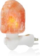 🔮 himalayan glow natural pink salt lamp: hand carved crystal night light for air purifying lighting/decor - best for bedroom, living room, and kitchen логотип