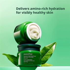 img 1 attached to Увлажняйте и питайте вашу кожу с помощью крема-увлажнителя для лица innisfree Green Tea Seed Intensive Hydrating Cream.