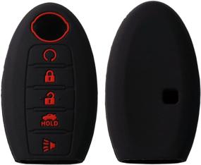 img 3 attached to 🔑 Enhance and Safeguard Your Nissan Key Fob with Keyless4U Silicone Remote Cover Case - Ultimate Protection for Altima, Maxima, Armada, Murano, Rogue, Sedan, and Pathfinder (Black)