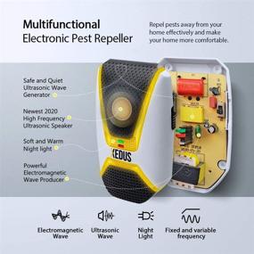 img 3 attached to 🚫 XEDUS Ultrasonic Pest Repeller Plug in - Electromagnetic Pest Reject - Defender Repellent - Electronic Pest Control Device - Safe Indoor Solution - Mosquito, Mice, Ant, Cockroach, Spider, Rat, Bug Insect Repellent
