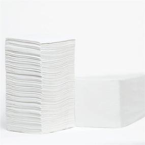 img 4 attached to 🍾 500pk White Cocktail Napkins - Premium 3-Ply Paper Beverage Napkins - Restaurant, Event, Bar - Perfect Size Dessert Napkins - Party Bulk Supplies - Elegant Wedding Disposable Napkins