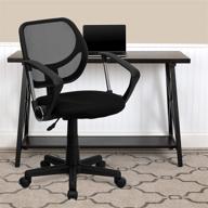 flash furniture mid back black swivel furniture for home office furniture логотип