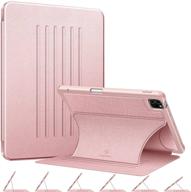 🌸 fintie magnetic stand case for ipad pro 11-inch (3rd generation) 2021 - shockproof soft tpu cover with pencil holder, multiple angles - also compatible with ipad pro 11" 2nd gen 2020/1st gen 2018 - rose gold logo