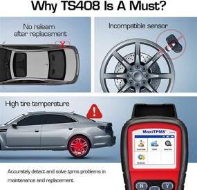 img 1 attached to 🔧 Autel TPMS Relearn Tool TS408 - Advanced Version, TPMS Reset, Sensor Activation, Programming, Key Fob Testing, Lifetime Updates