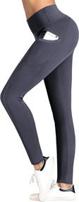 img 3 attached to IUGA Women's High Waisted Yoga Pants 🩲 with Pockets - Capri Leggings for Workout & Yoga