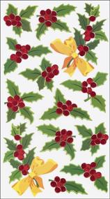 img 1 attached to 🎄 Sticko Holly & Berries Stickers 121355: Festive, Versatile, and Easy to Use!