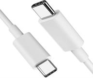 🔌 кабель cooya usb c к usb c - замена кабеля с быстрой зарядкой type c к type c для google pixel, samsung note и ipad pro логотип