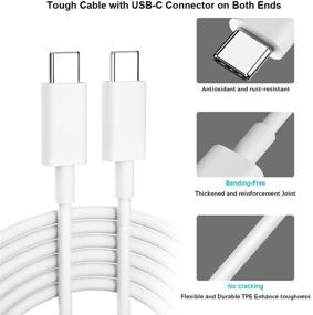 img 1 attached to 🔌 Кабель COOYA USB C к USB C - Замена кабеля с быстрой зарядкой Type C к Type C для Google Pixel, Samsung Note и iPad Pro