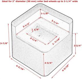 img 3 attached to 🛏️ MEETWARM 3 Inch Bed Risers Set of 4 - Heavy Duty Lifters for Dorm Beds, Chairs, Sofas, and Desks