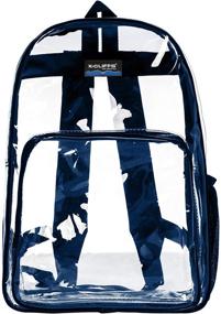 img 4 attached to Ultimate Durability and Security in Transparent Backpacks: The Perfect Companion for Both Casual and Formal Use