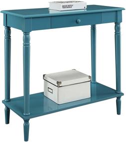 img 3 attached to 😍 French Country Hall Table with Drawer and Shelf: Convenient and Stylish in Blue