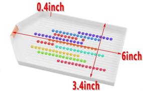 img 3 attached to 🎨 MotBach 12 Pcs Diamond Painting Tool Plastic Bead Sorting Tray: Extra Large Size Diamond Rhinestone Plate for DIY Art Craft