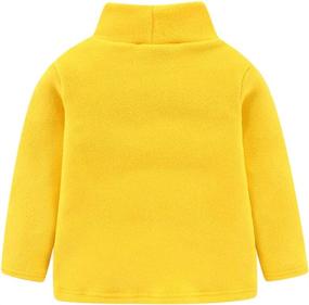 img 2 attached to 👕 LittleSpring Kids Turtleneck Fleece Thermal Tops - Long Sleeve Solid T-Shirts for Boys and Girls