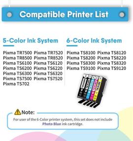 img 3 attached to W-Ink Compatible Canon 280 281 XXL Ink Cartridges - Replacement for Canon PGI-280XXL CLI-281XXL Ink - Compatible with Canon PIXMA TR8520 TS6320 TS8320 TS9100 TS6220 TS8120 TS8220 TR7520 TS9521C Printer (5 Pack)