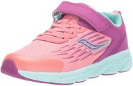 👟 ultimate performance: saucony kid's wind alternative closure running shoe logo