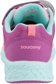 img 2 attached to 👟 Ultimate Performance: Saucony Kid's Wind Alternative Closure Running Shoe