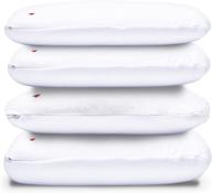 queen medium profile memory foam sleeping pillow - i love pillow traditional (white, 1-pack) logo
