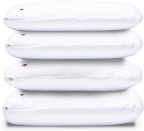 img 3 attached to Queen Medium Profile Memory Foam Sleeping Pillow - I Love Pillow Traditional (White, 1-Pack)