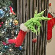 furry green grinch tree 🎄 topper: festive christmas tree decorations & ornaments logo