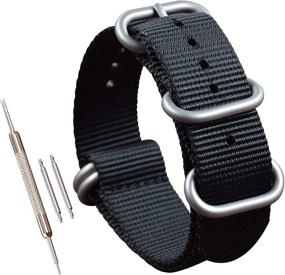 img 4 attached to Black Ballistic Replacement Watch Strap