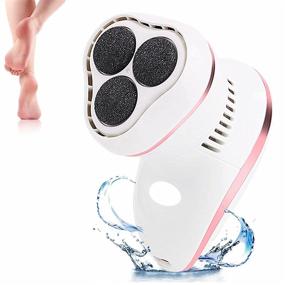 img 4 attached to 🌹 Rose Gold Electric Foot Callus Remover with Built-in Vacuum - Professional Pedicure Tool for Dead, Hard, Cracked, Dry Skin - Electric Vacuum Foot Grinder for Feet Care