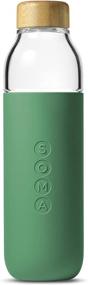 img 4 attached to Stylish and Durable SOMA 301-17-01 Glass Water Bottle, 17 oz, Emerald: Stay Hydrated in Style!